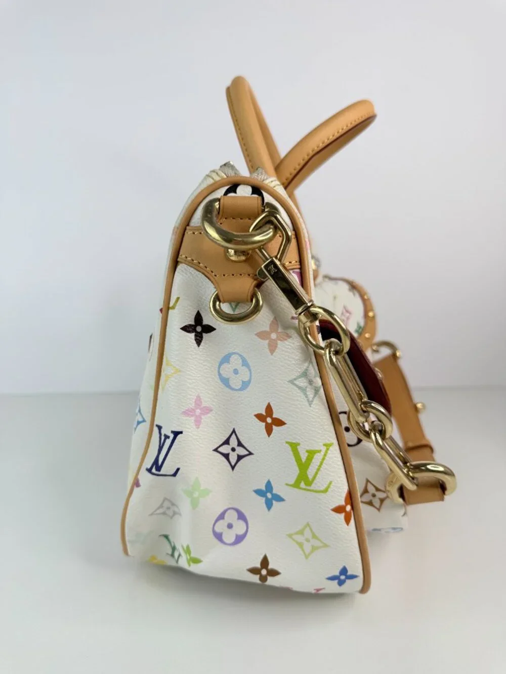 louis vuitton beverly MM monogram multicolor white